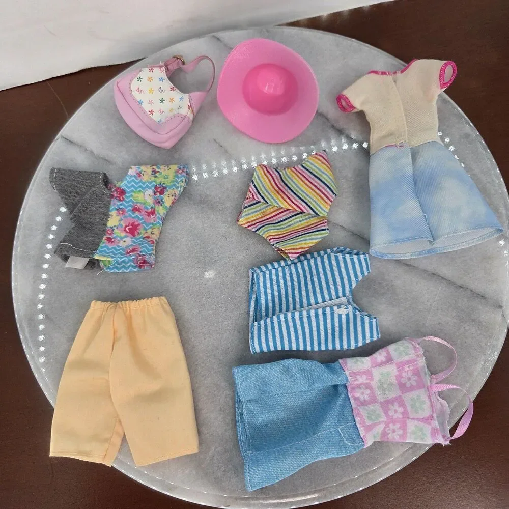 Barbie Doll Clothing Tops Dress Pants Purse Hat Shoes Sandals Sneakers Outfit